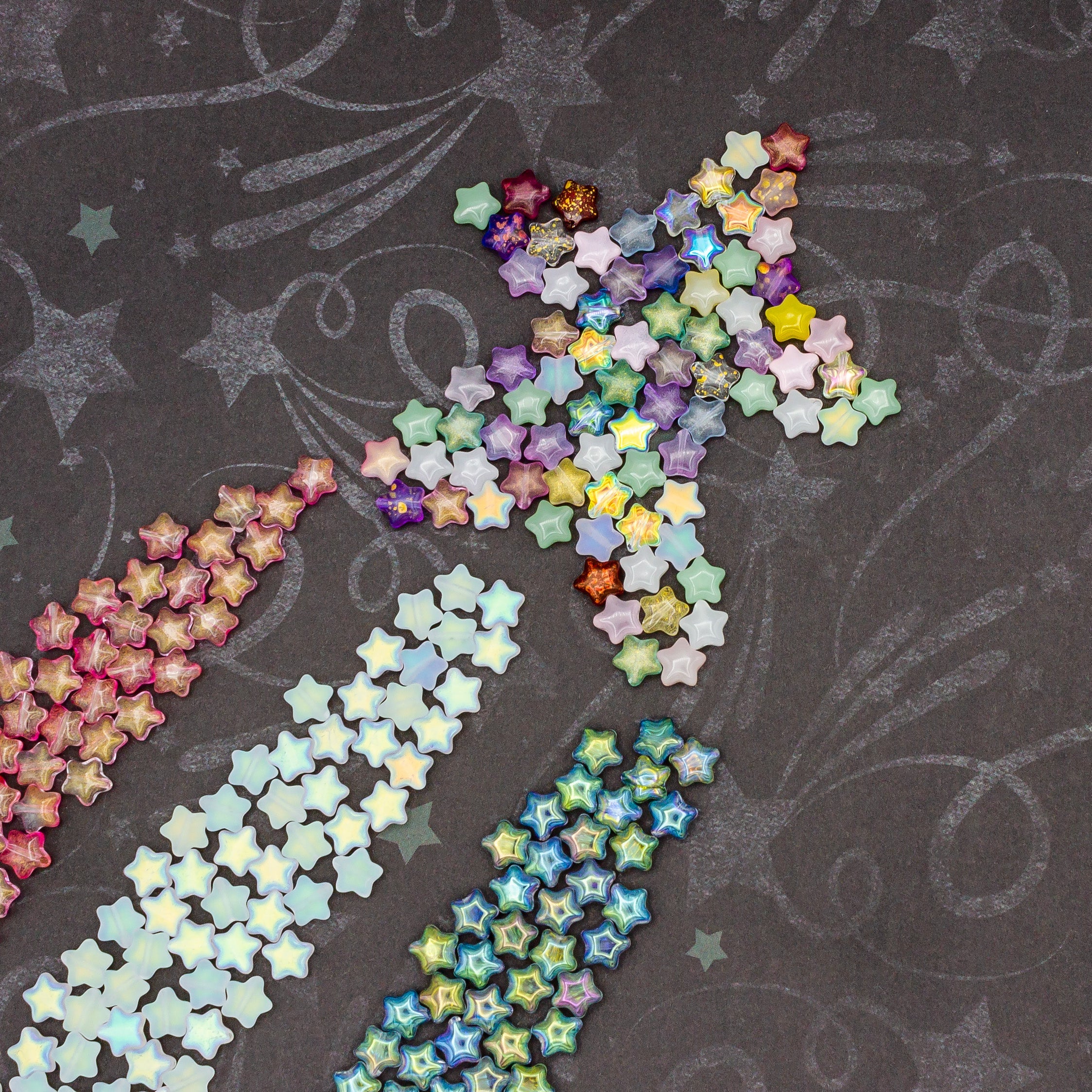 Heart, Star and Flower Shaped Beads for Jewelry Making