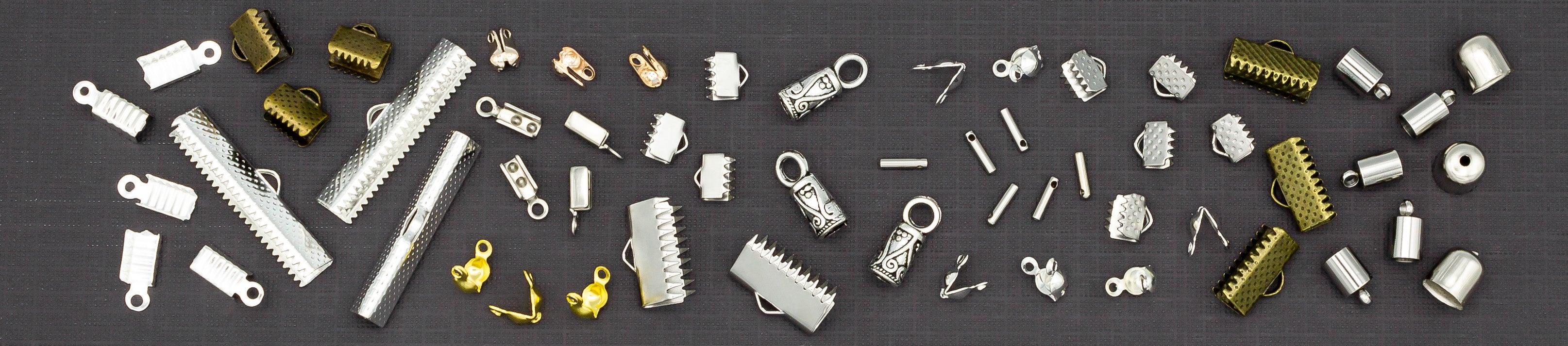 Ribbon Ends, Tips, and Coil Ends for Jewelry Making