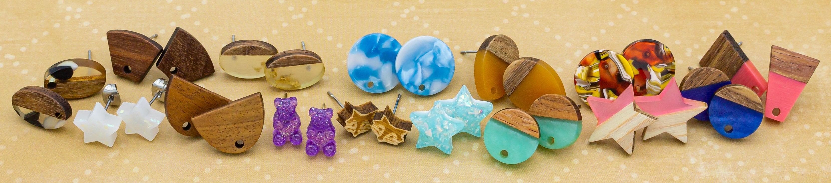 Wood Earrings for Jewelry Making