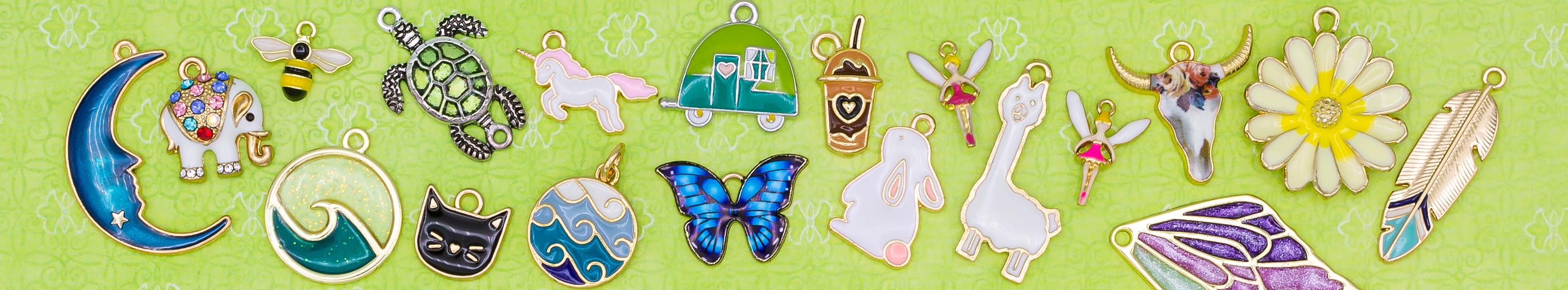 Enamel Charms for Jewelry Making