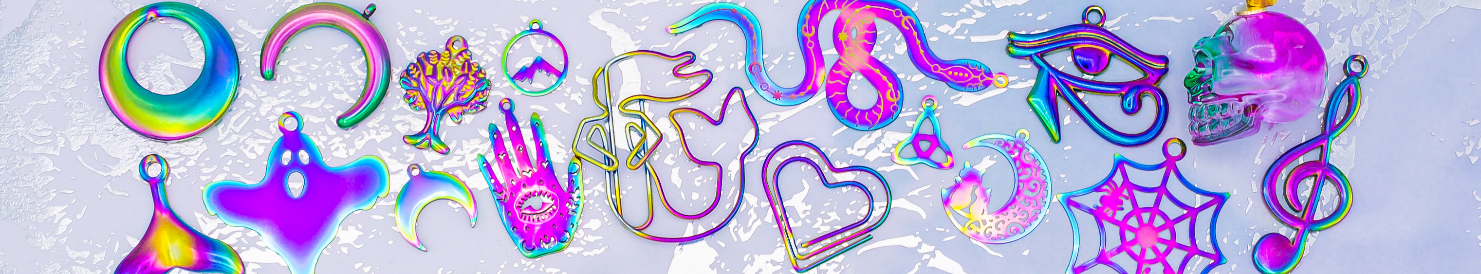 Rainbow Electroplated Charms