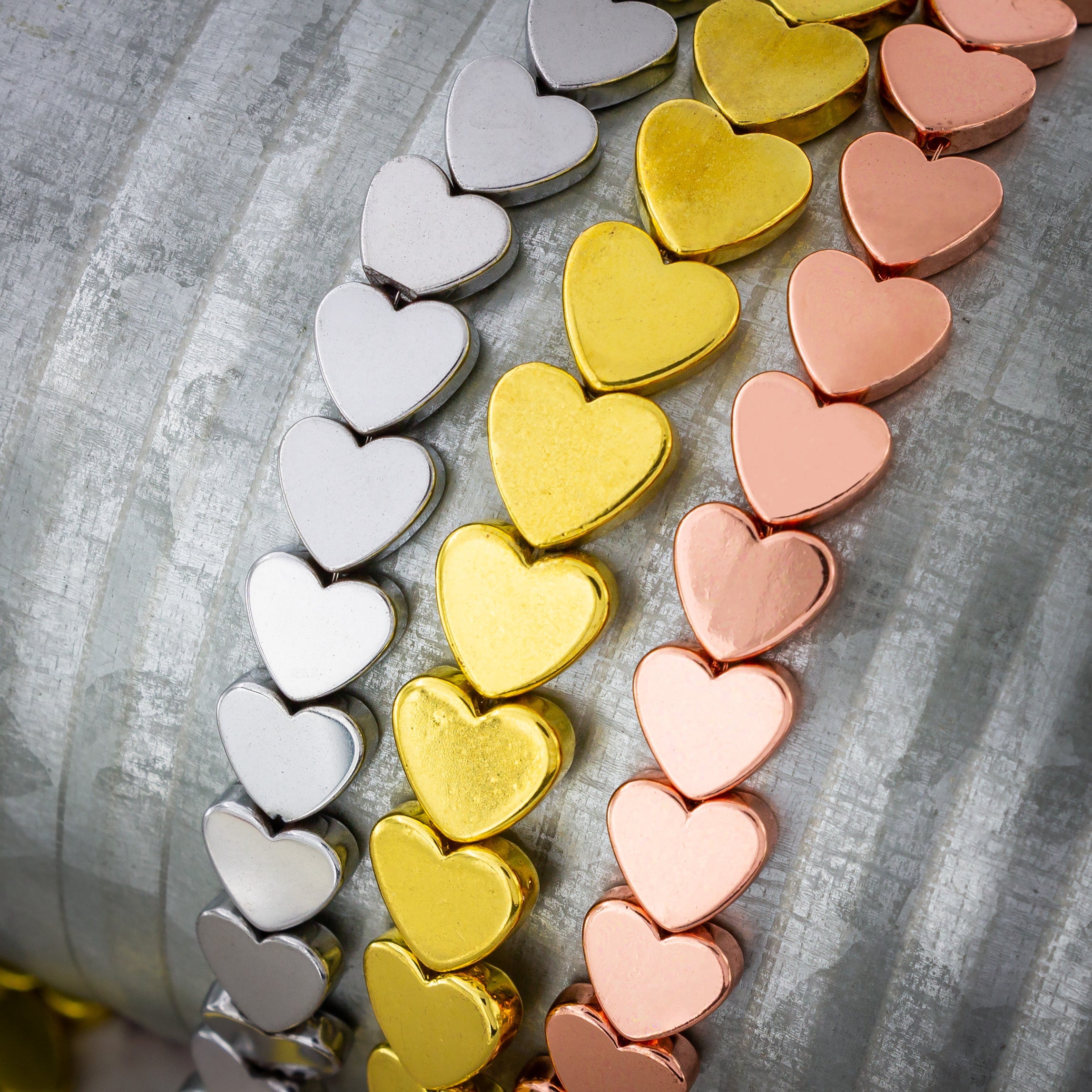 Metallic and Pearl Finished Beads for Jewelry Making