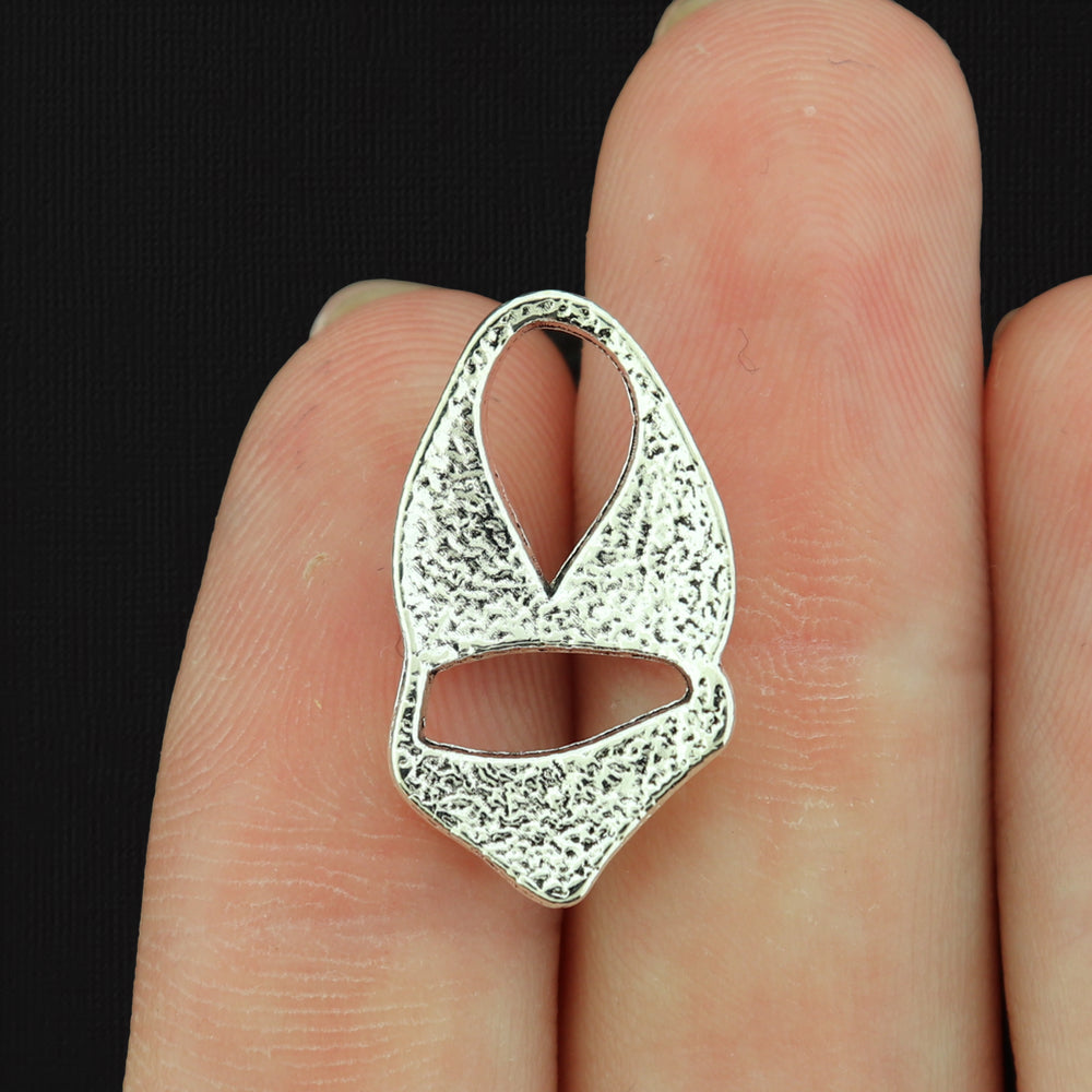 10 Bikini Antique Silver Tone Charms - SC131