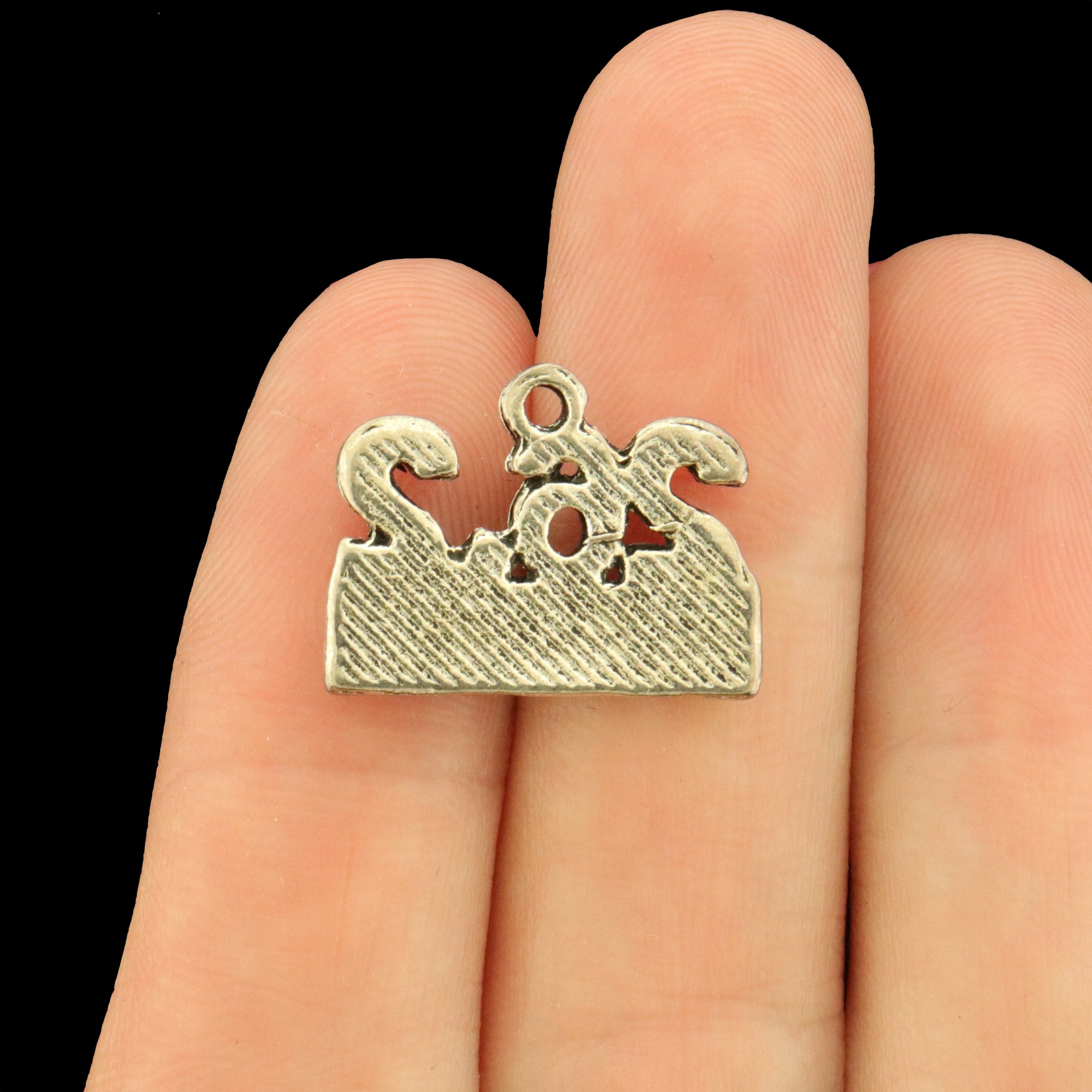 10 Marathon 26.2 Antique Silver Tone Charms - SC169