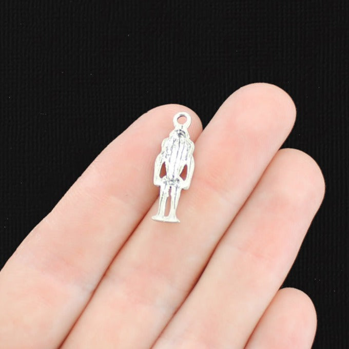 12 Nutcracker Antique Silver Tone Charms - SC2479