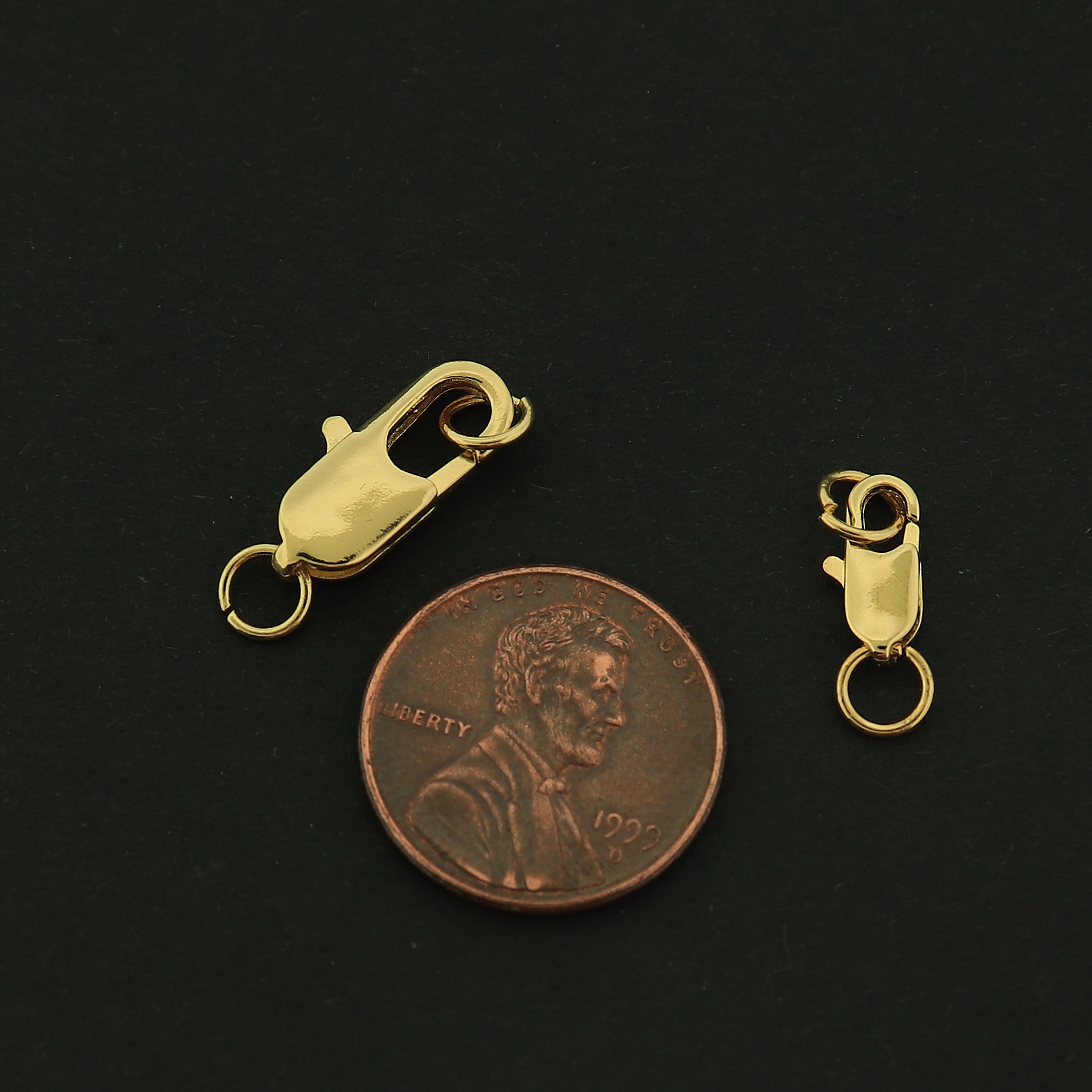 14k Gold Lobster Clasp - 4 Clasps - 14K Gold Filled - Choose Your Size