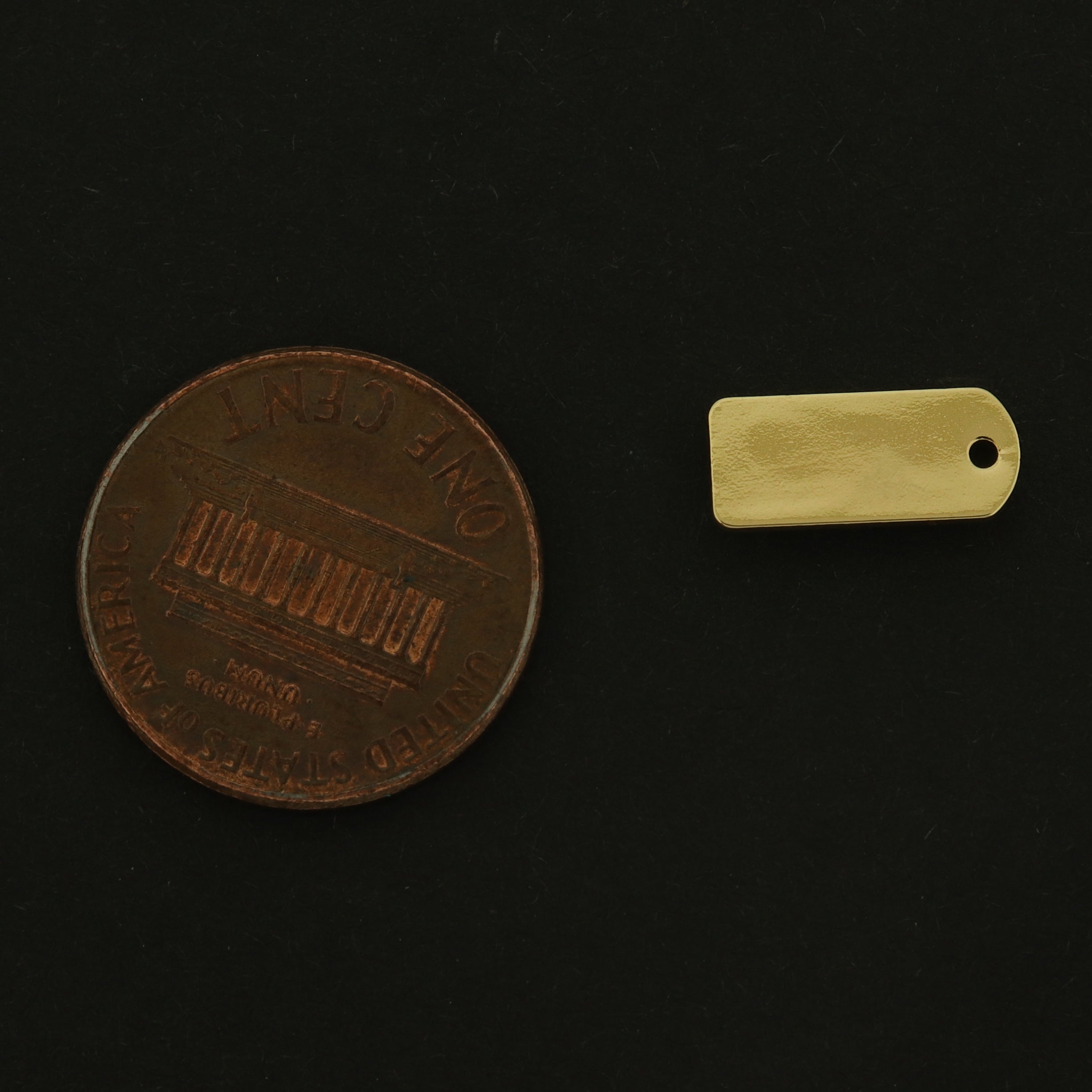 14k Hand Made Charm - 4 Charms - 14k Gold Plated - GLD830