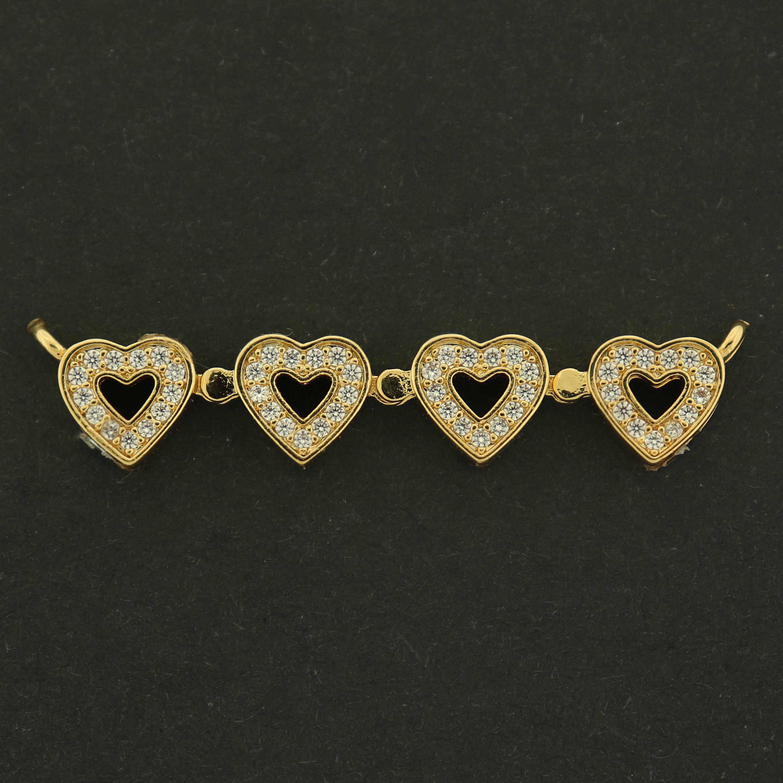 14k Heart Connector - Choose Your Color - 14k Gold Filled