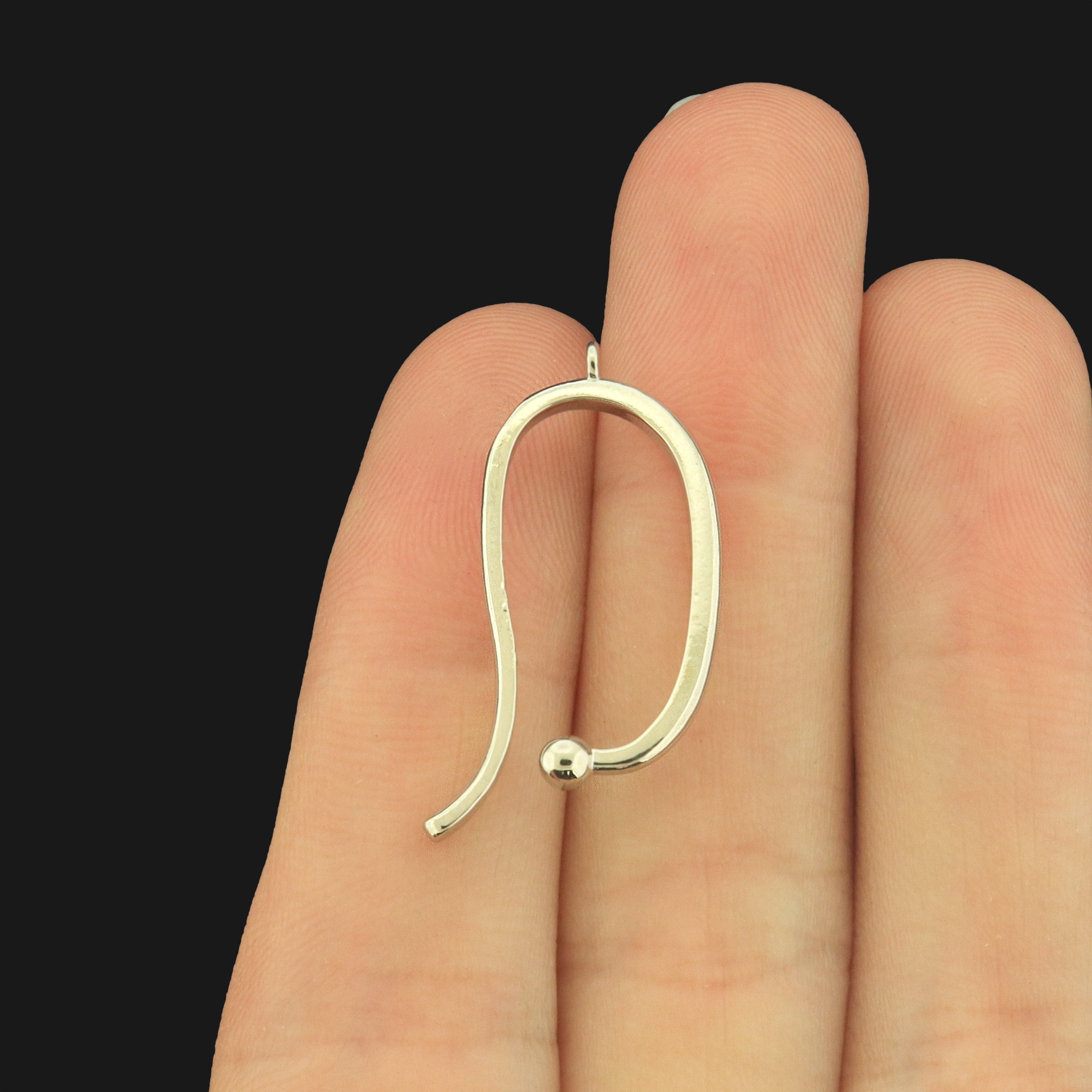 14k Plated Brass Clip On Style Earrings - Choose Your Tone - 1 Pair