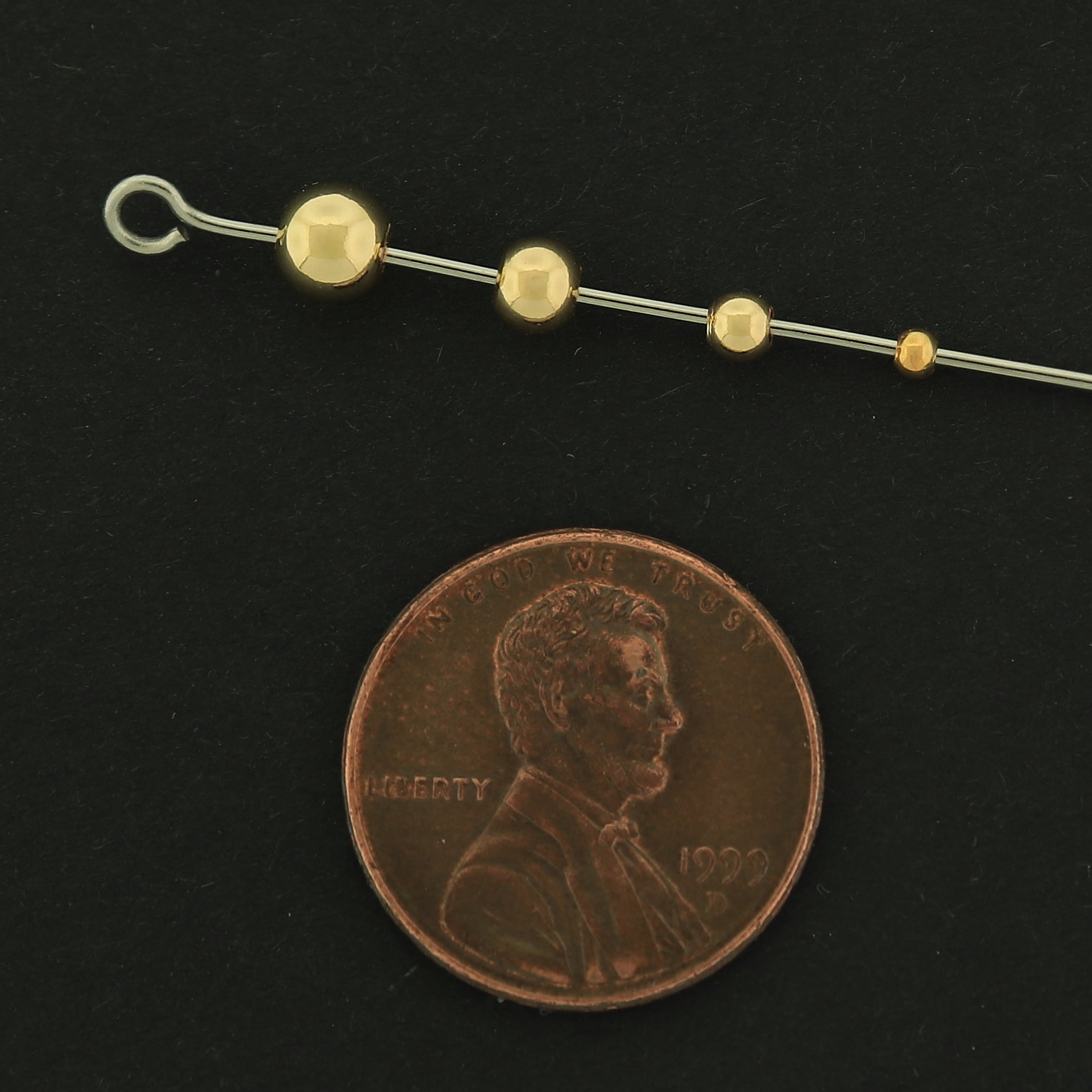 14k Spacer Beads - 100 Beads - 14k Gold Plated