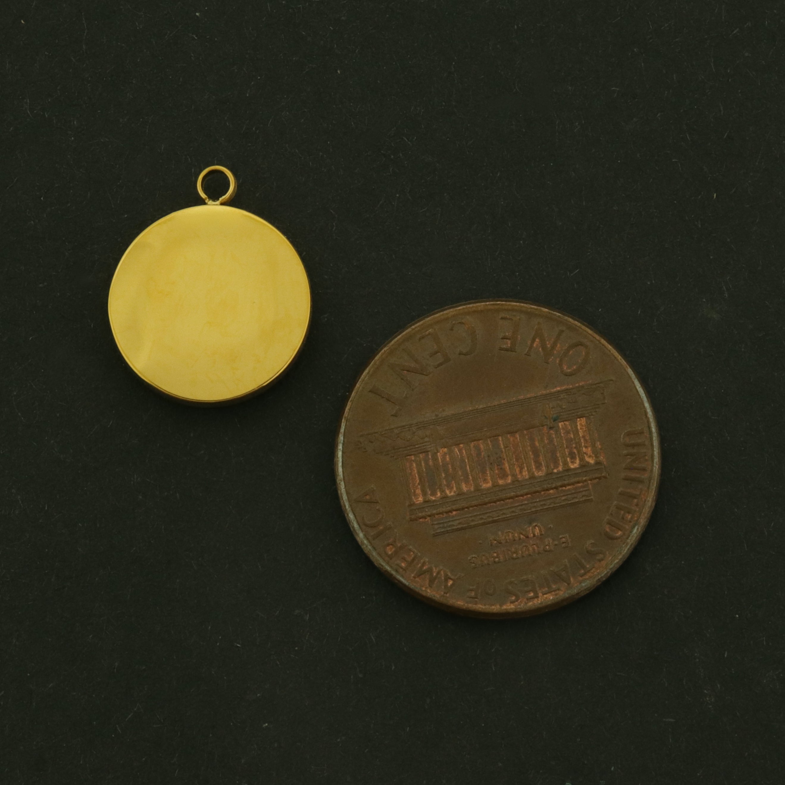 14k Star Charm - North Star Pendant - 14k Gold Plated Titanium - GLD1043