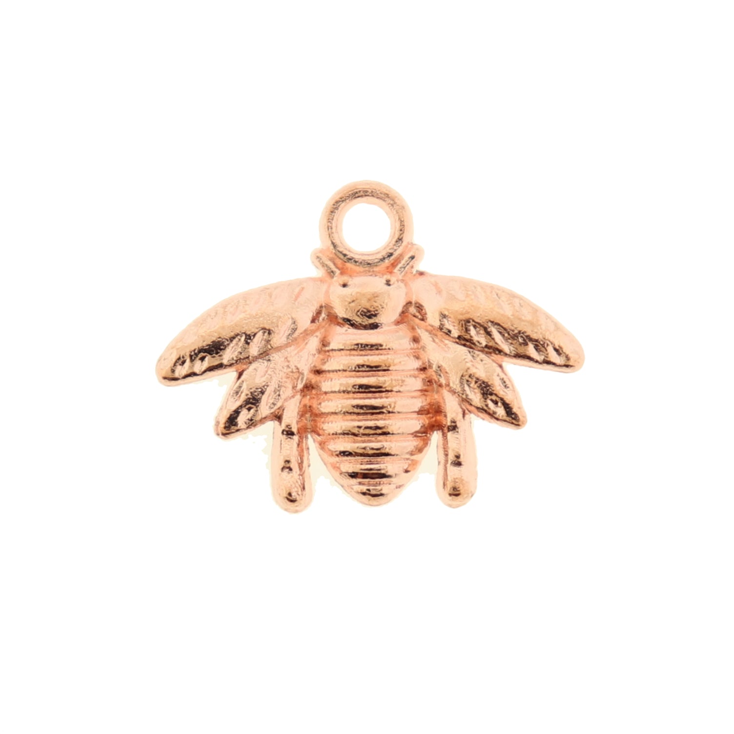 15 Bee Rose Gold Tone Charms - GC886