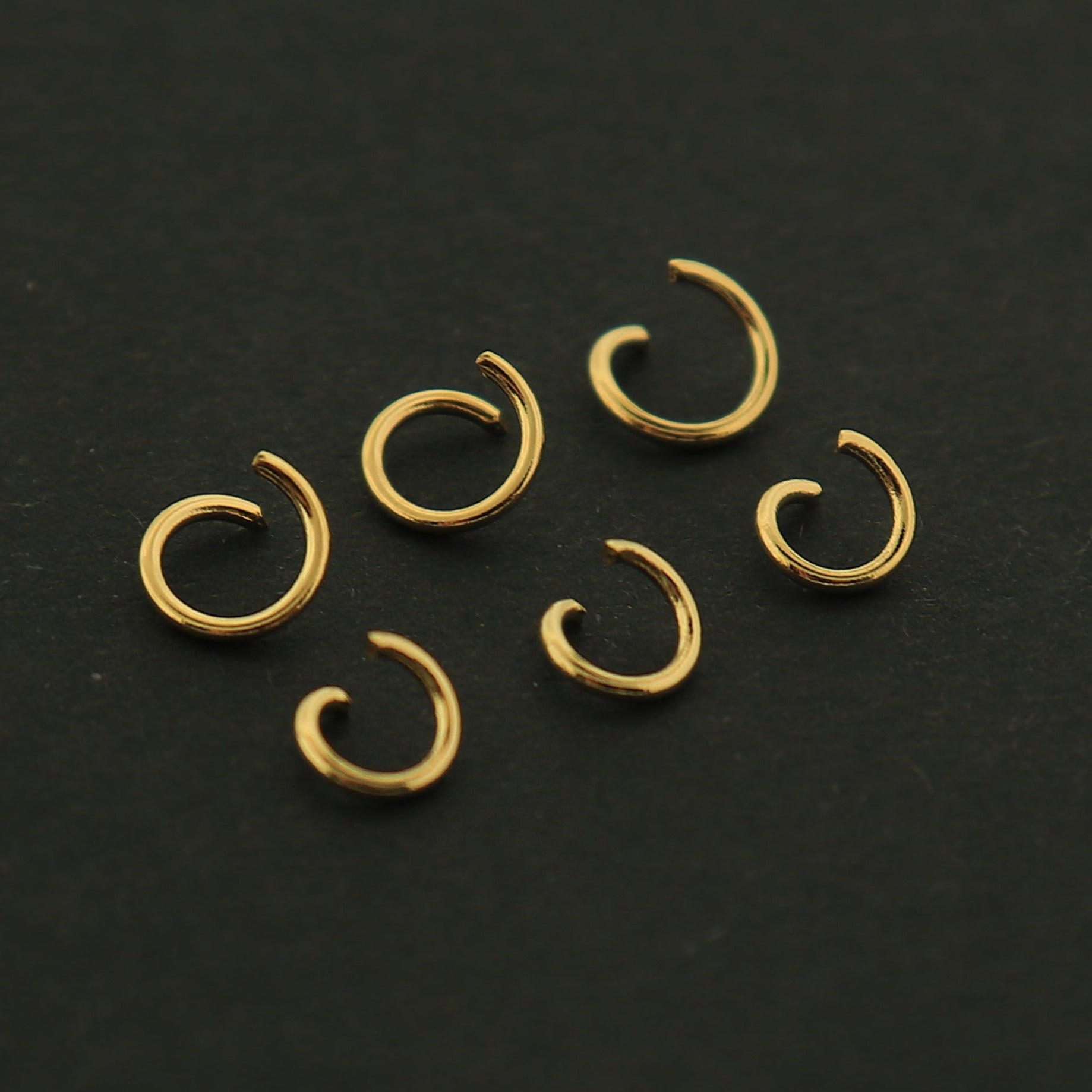 18k Gold Stainless Steel Jump Rings - 50 Jump Rings - 5mm or 6mm Choose Your Size