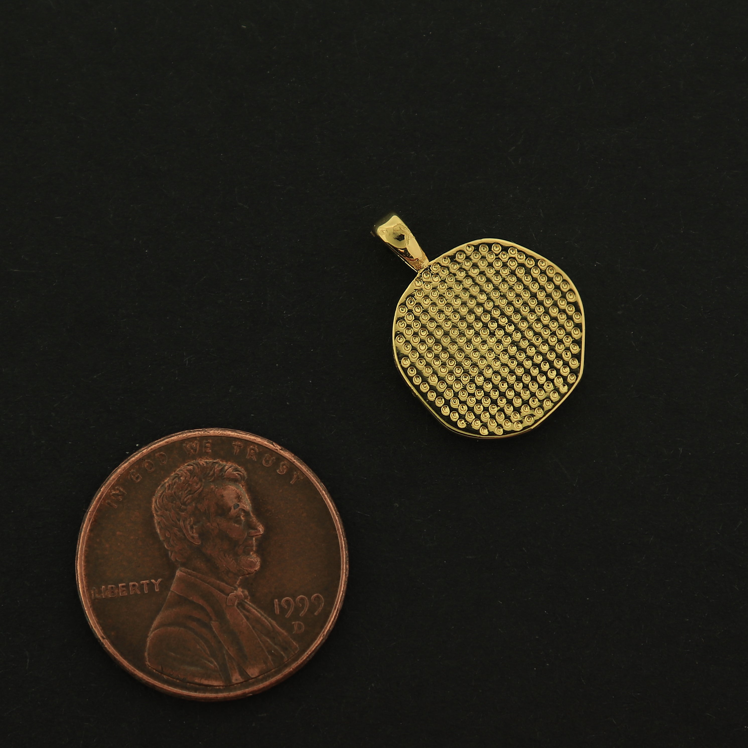 18k Heart Charm - Love Pendant - 18k Gold Plated - GLD460