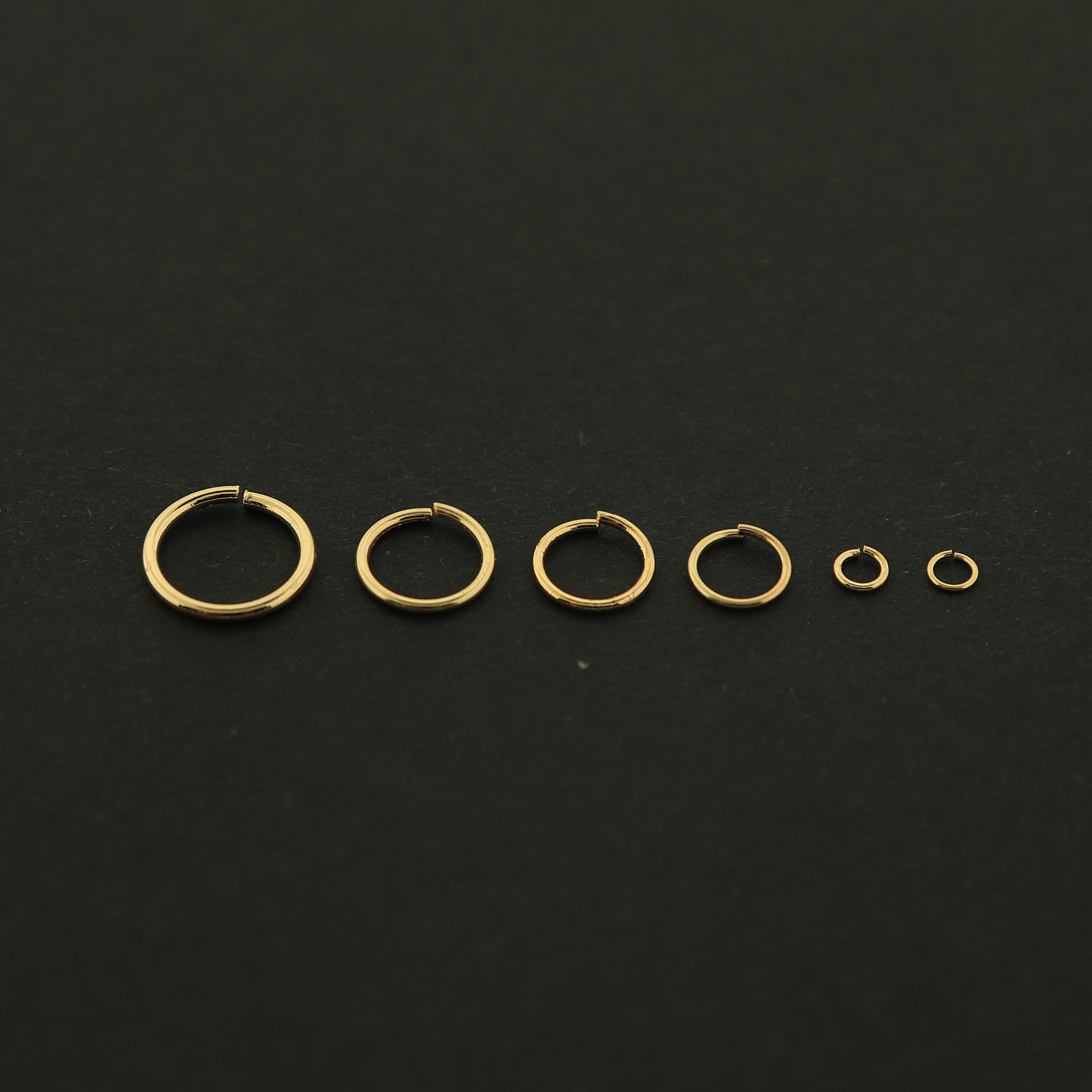 18k Jump Rings - 100 Jump Rings - Choose Your Size