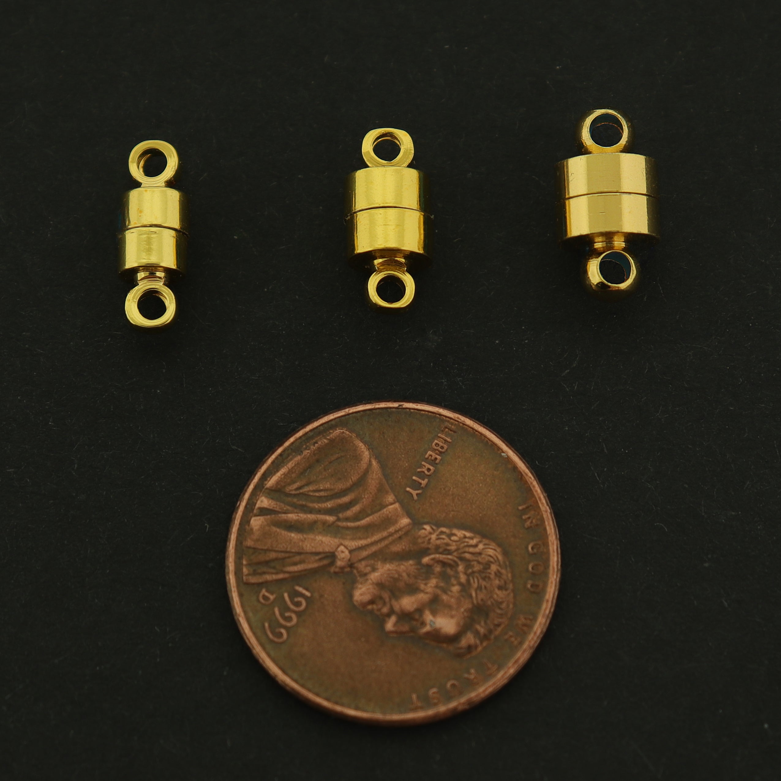 18k Magnetic Clasps - 2 Clasps - 18k Gold Filled - Choose Your Size