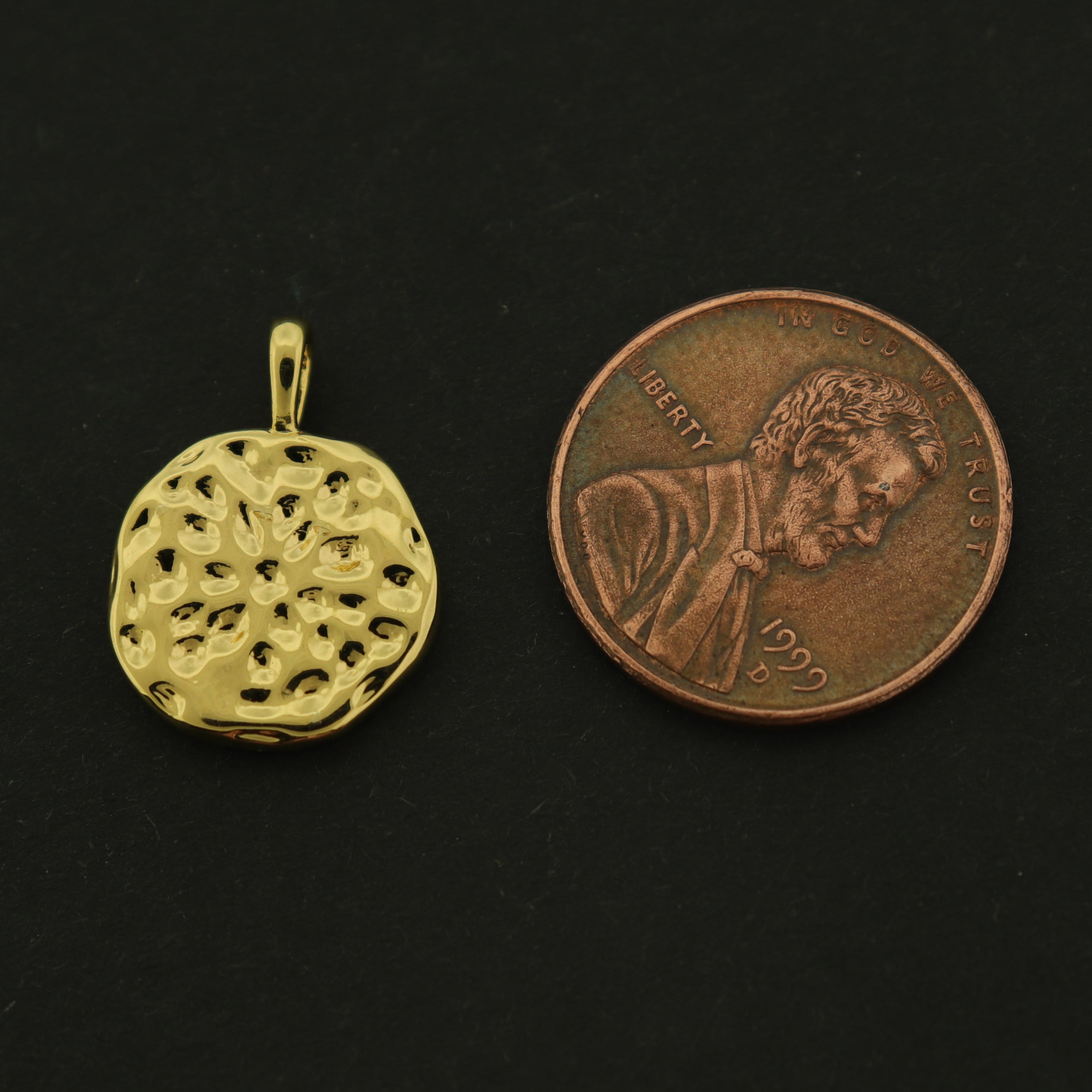 18k Moon Charm - Celestial Pendant - 18k Gold Plated - GLD676