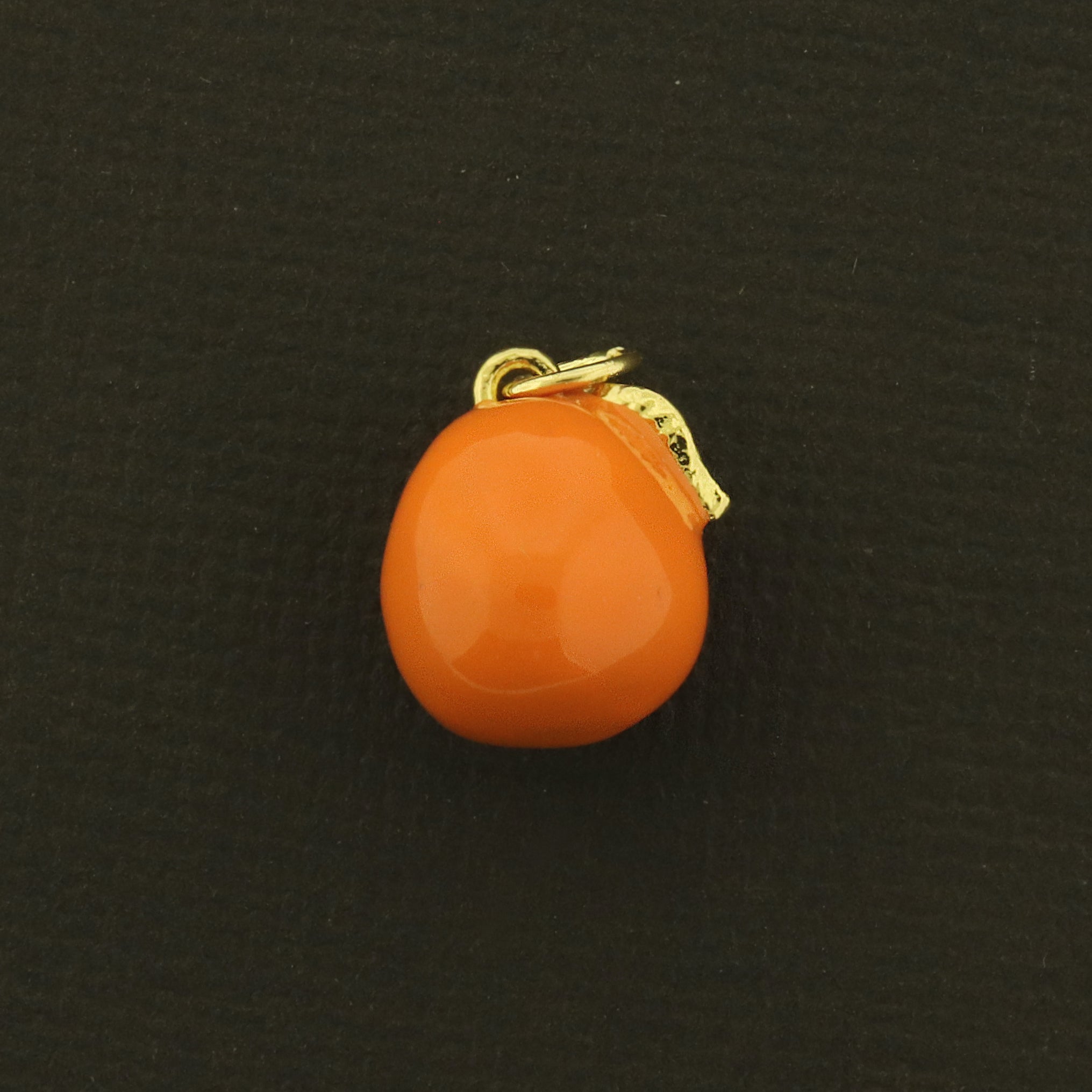 18k Orange Charm - Fruit Pendant - 18k Gold Plated - GLD960