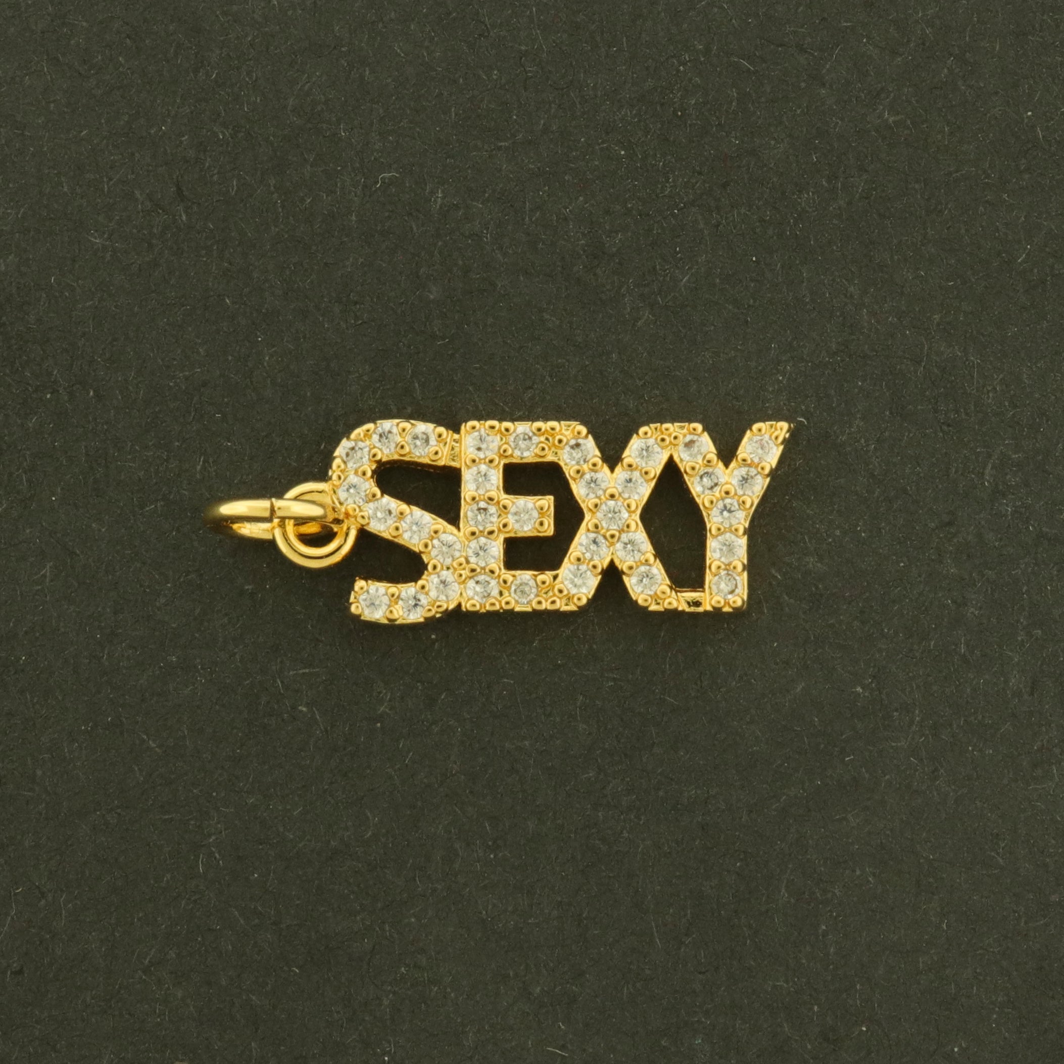 18k Sexy Charm - 18k Gold Plated with Inset CZs - GLD1128