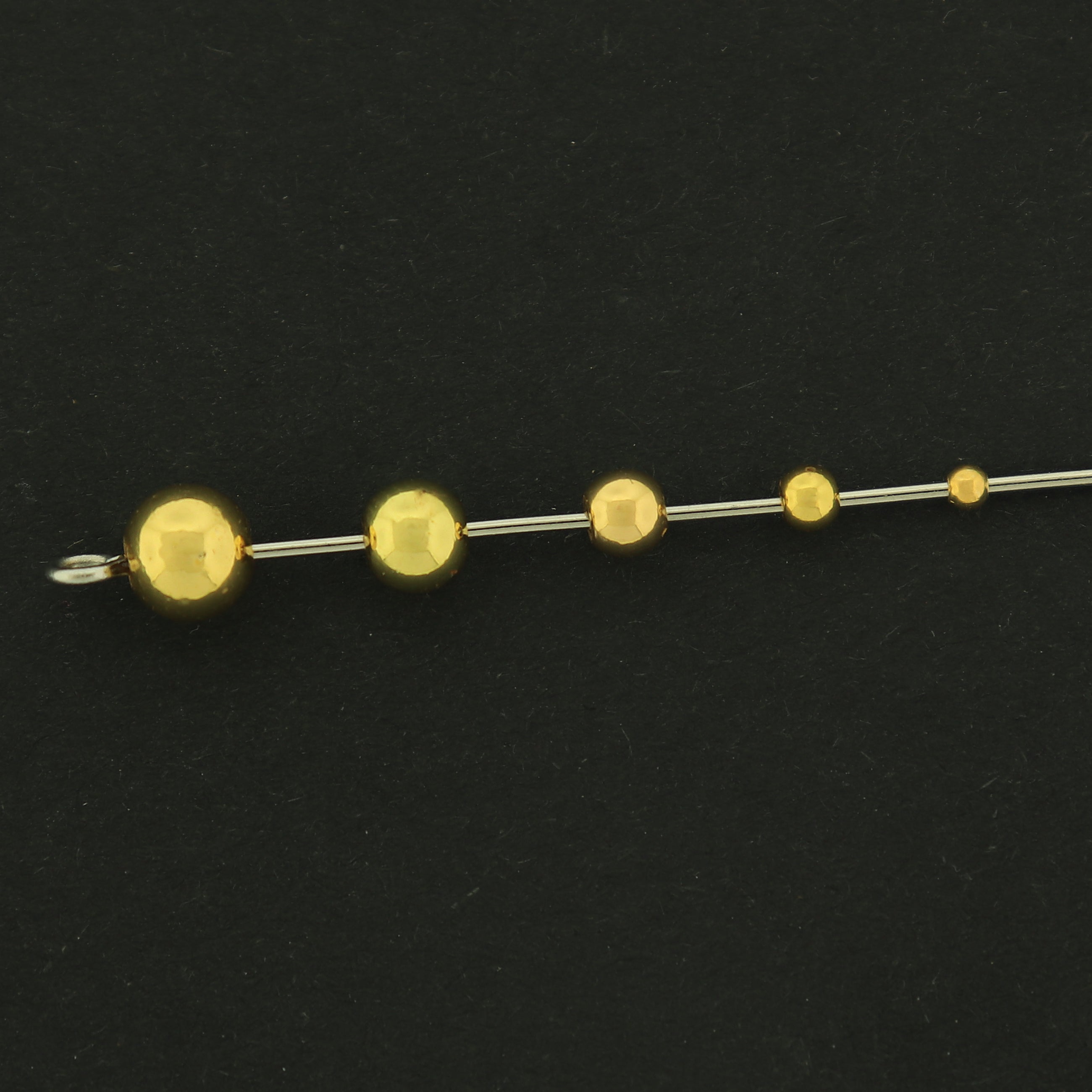18k Spacer Beads - 100 Beads - 18k Gold Plated