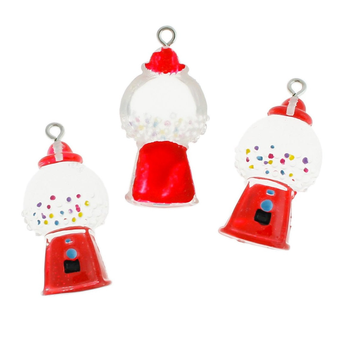2 Breloques en résine 3D "Candy Machine" - Choisissez votre couleur !