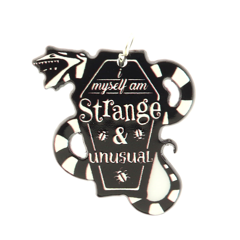 2 I Myself am Strange & Unusual Acrylic Charms 2 Sided - K244