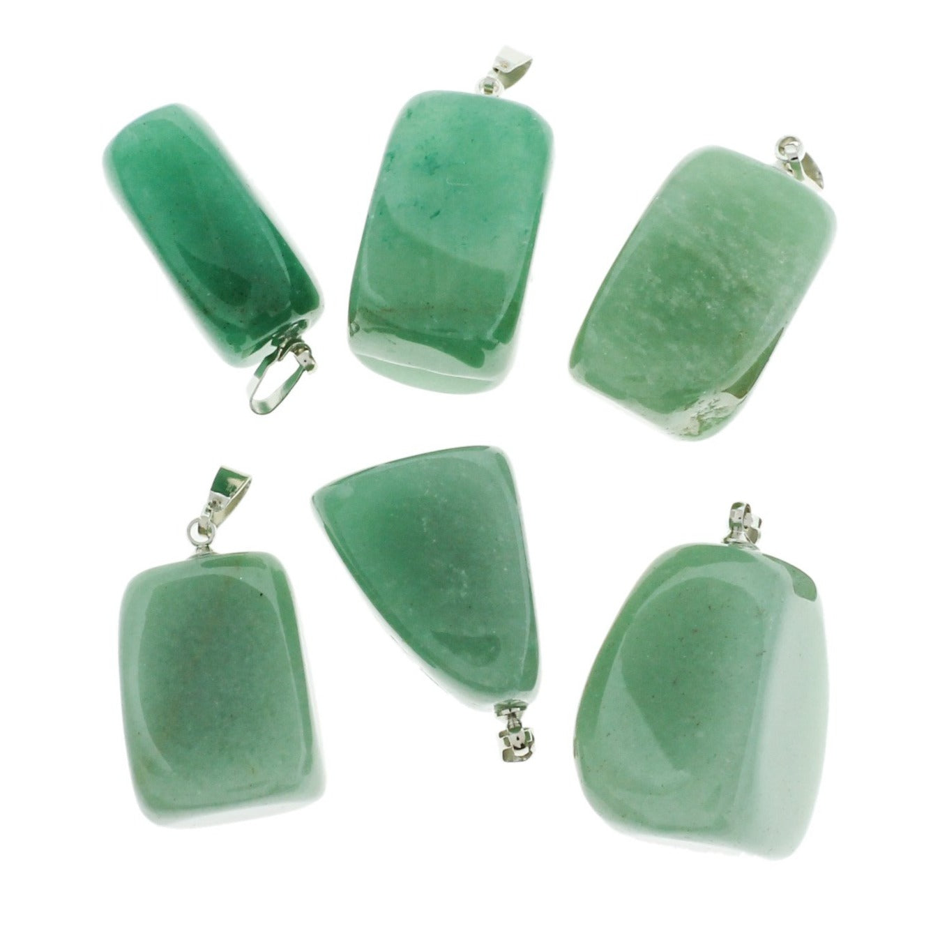 2 pendentifs en pierres précieuses de labradorite naturelle 3D - GEM144