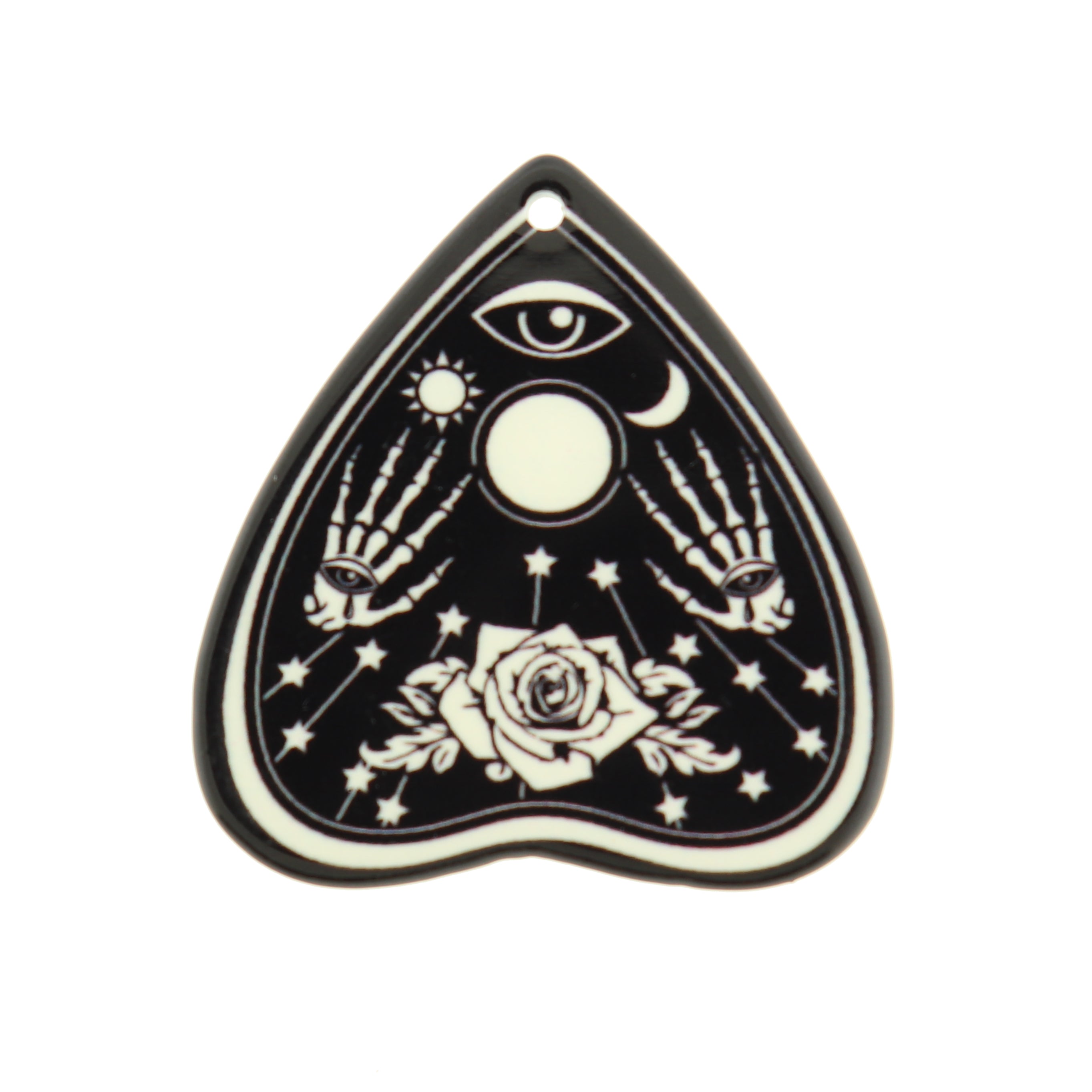 2 Ouija Acrylic Charms 2 Sided - K209