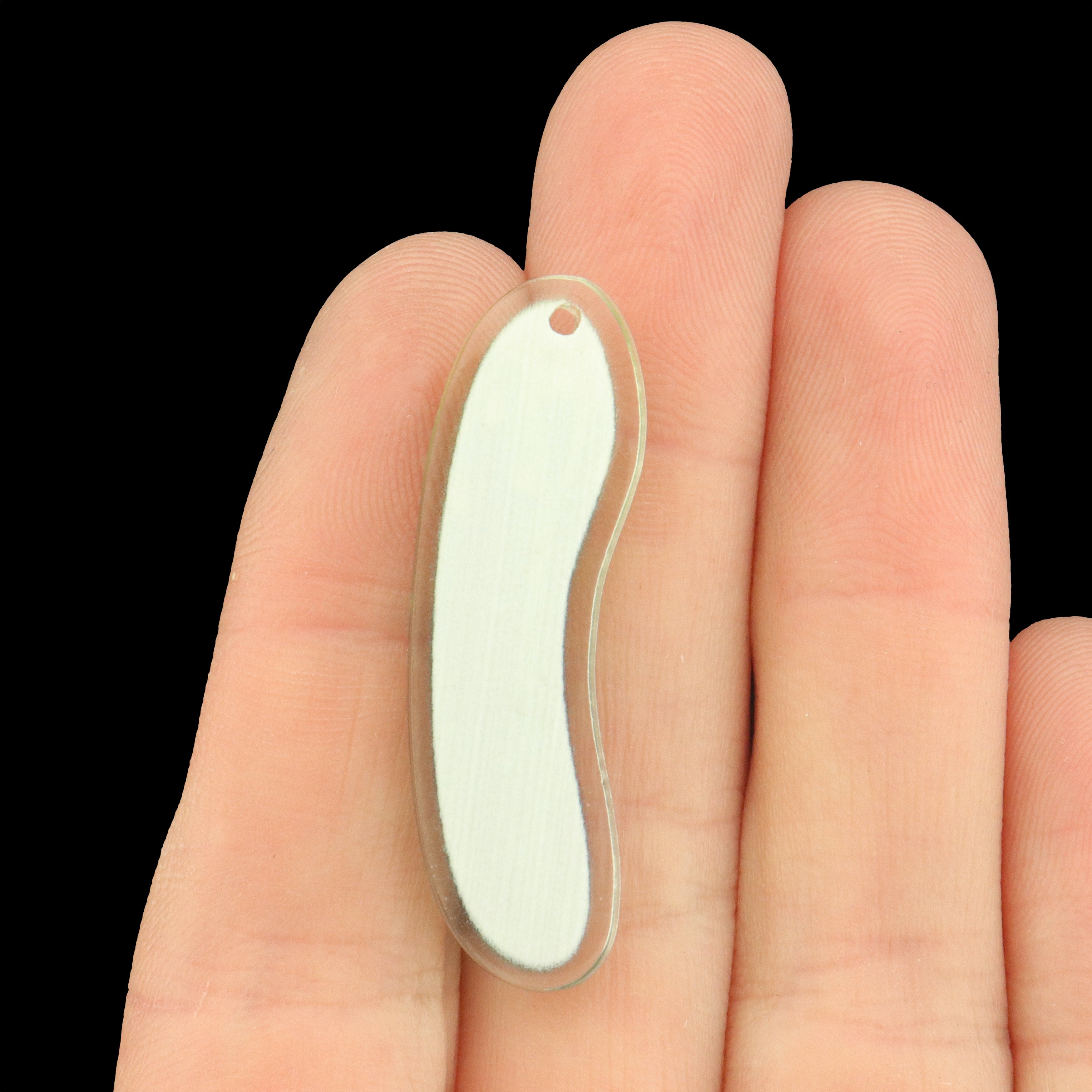 2 Pickle Acrylic Charms with Loop - K109