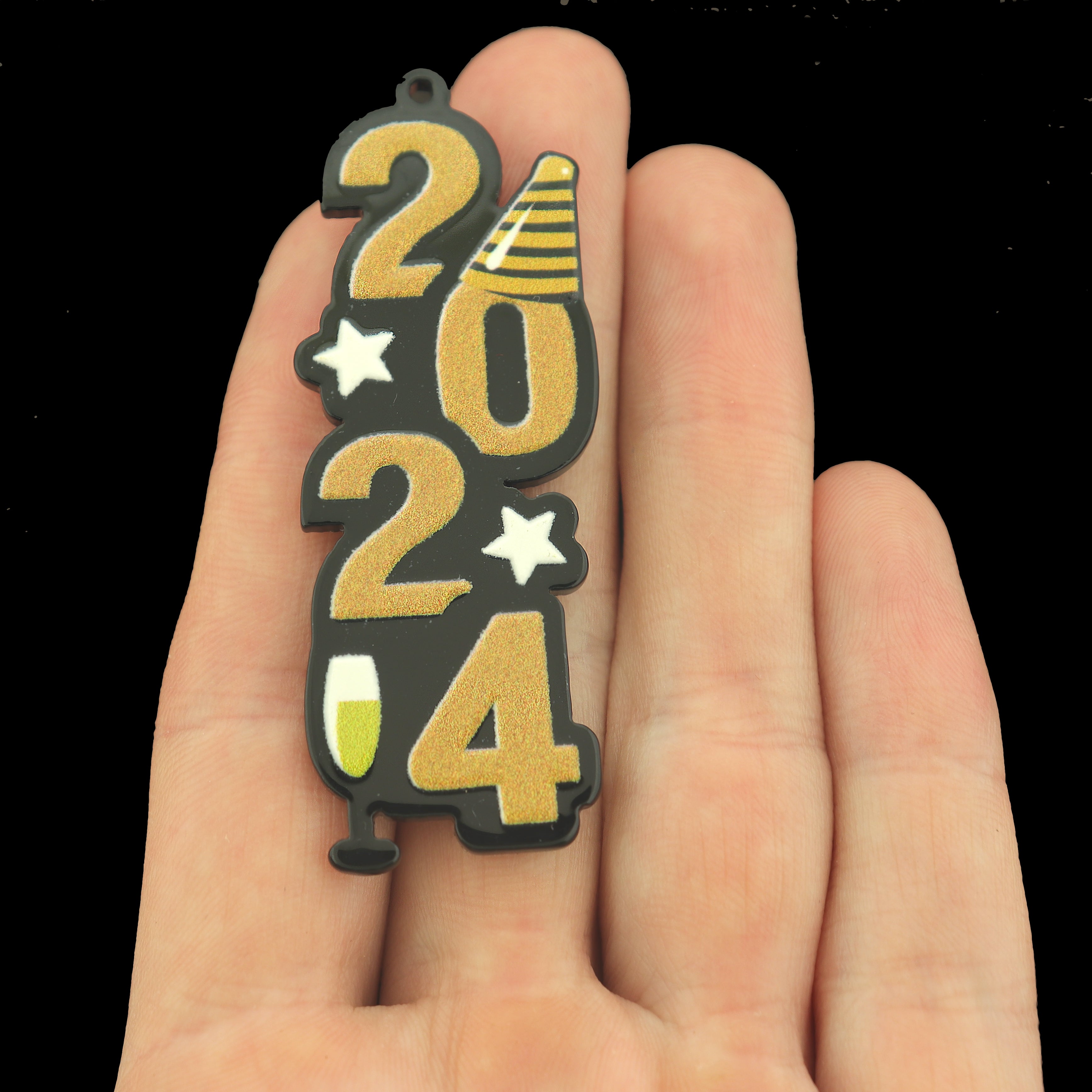 2 Year 2024 Acrylic Charms - K371