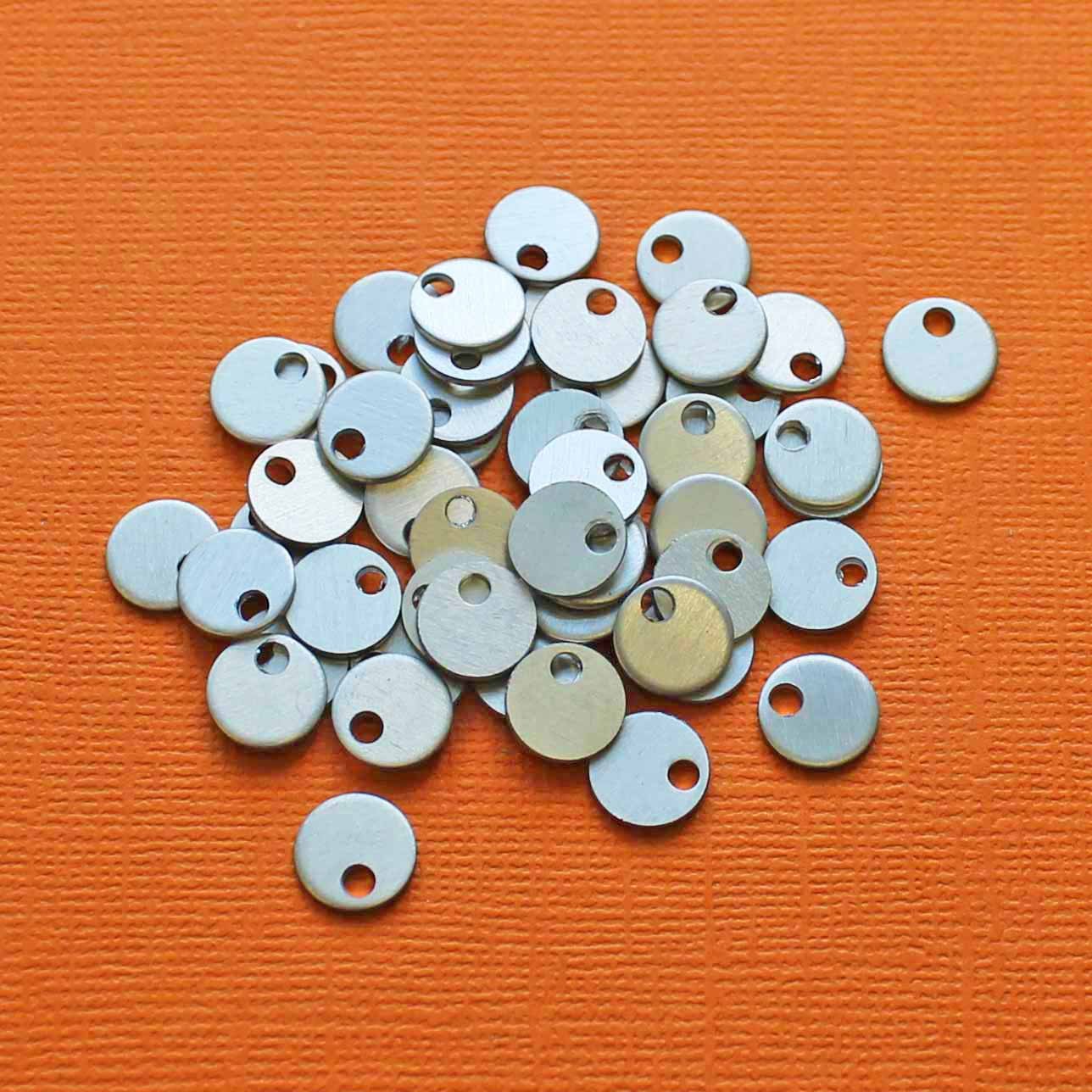 25 Round Aluminum Stamping Blanks - Choose Your Color!