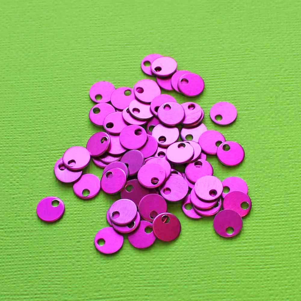 25 Round Aluminum Stamping Blanks - Choose Your Color!