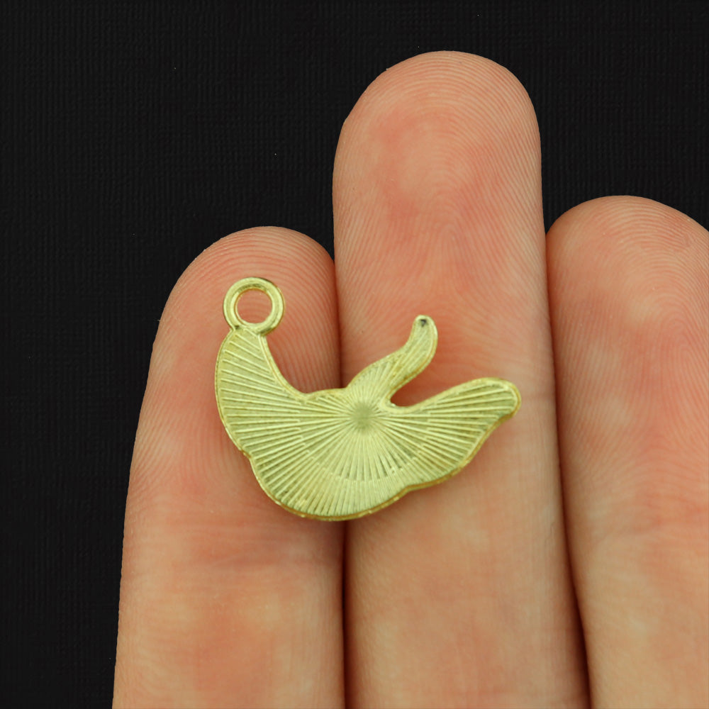 4 Manaray Gold Tone Enamel Charms - E306