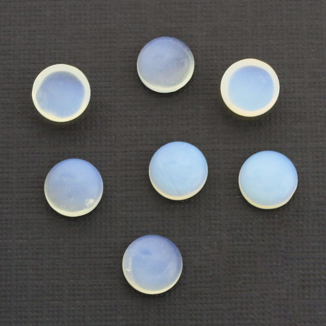 4 Natural Gemstone Cabochon Seals - 8mm - Choose Your Gemstone!
