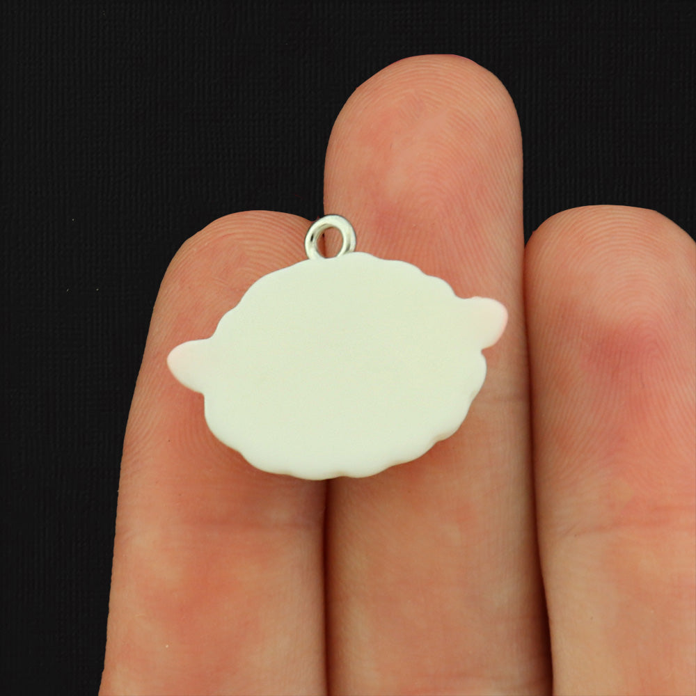 4 Sheep Resin Charms - K314
