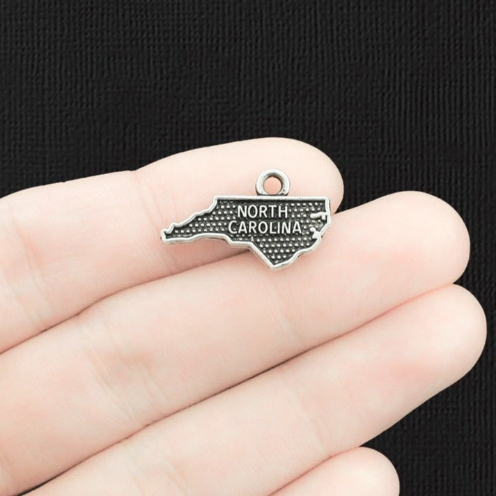 4 State Antique Silver Tone Charms - Choose Your State!