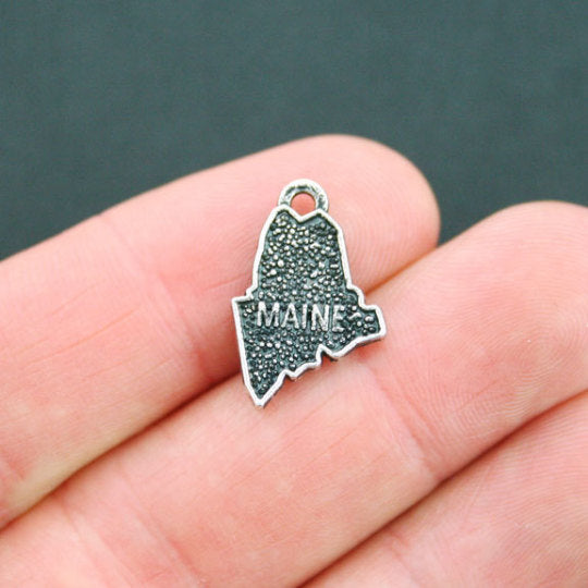 4 State Antique Silver Tone Charms - Choose Your State!