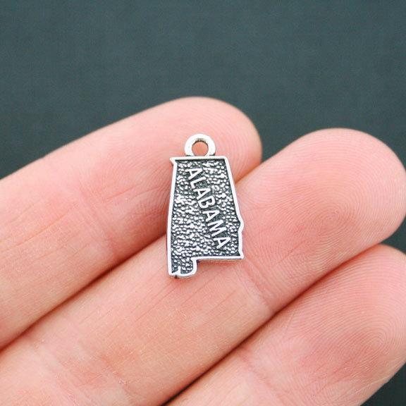 4 State Antique Silver Tone Charms - Choose Your State!