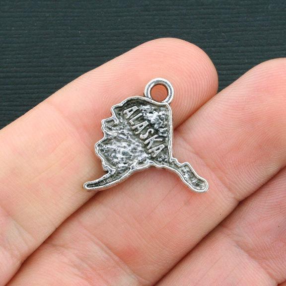 4 State Antique Silver Tone Charms - Choose Your State!