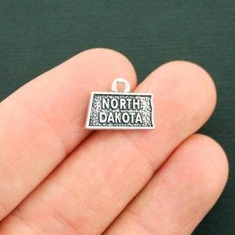 4 State Antique Silver Tone Charms - Choose Your State!