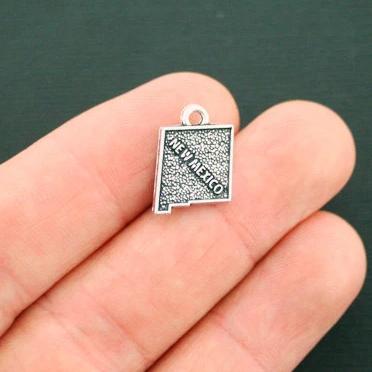 4 State Antique Silver Tone Charms - Choose Your State!