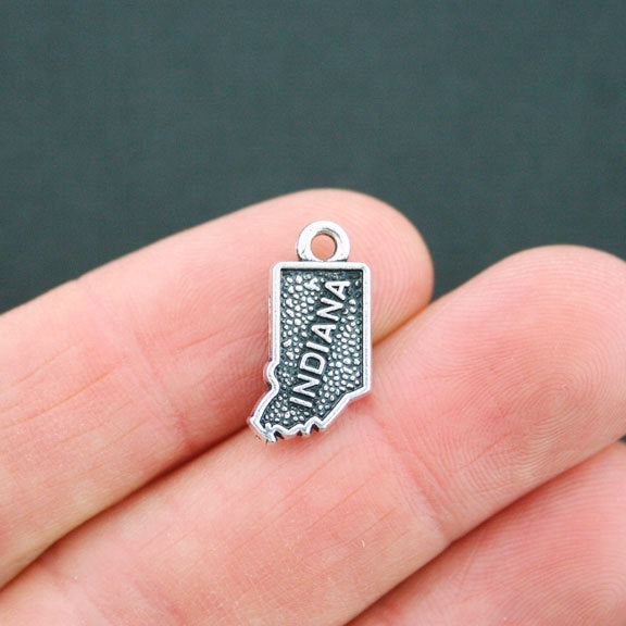 4 State Antique Silver Tone Charms - Choose Your State!