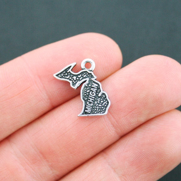 4 State Antique Silver Tone Charms - Choose Your State!