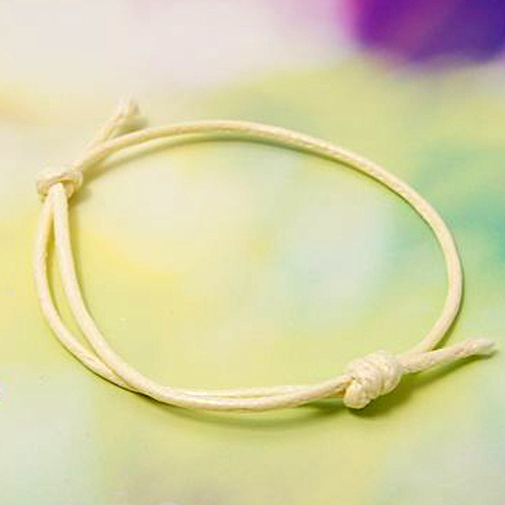 Bracelet Cordon Wax Noir - 40-80mm - 4 Bracelets - N072