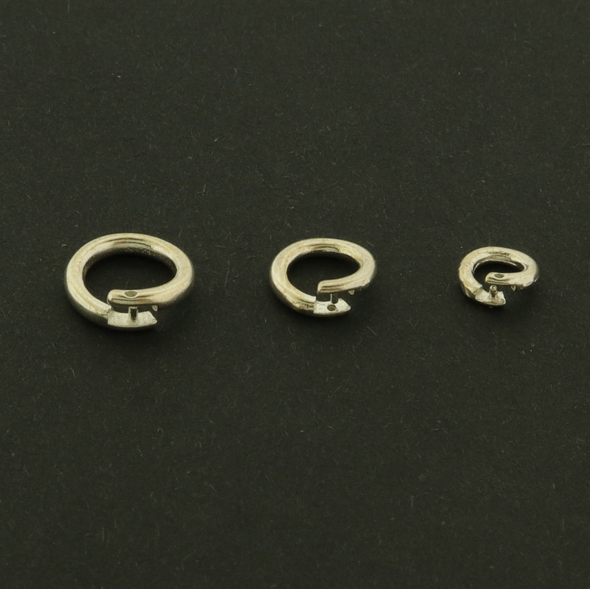 5 Sterling Silver Locking Jump Rings - Choose Your Size and Tone!