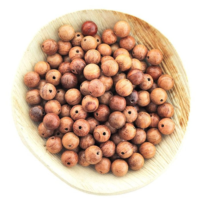 50 Round Natural Wooden Beads - 8mm - Choose Your Color!