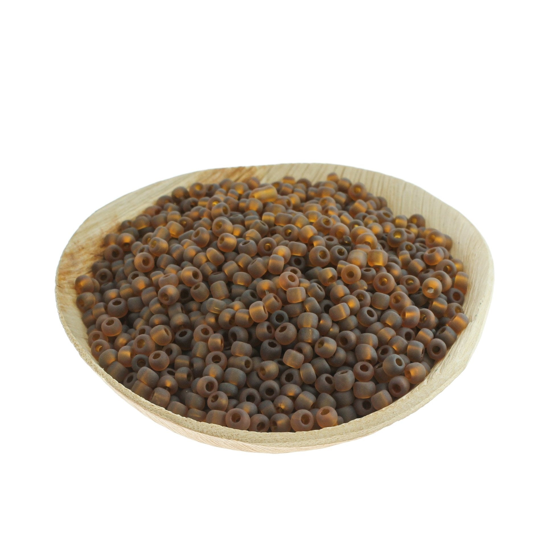 500 Frosted Seed Glass Beads - 6/0 4mm - 50 grams - Choose Your Color!