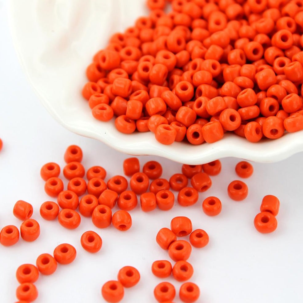 600 Seed Glass Beads - 6/0 4mm - 50 grams - Choose Your Color!