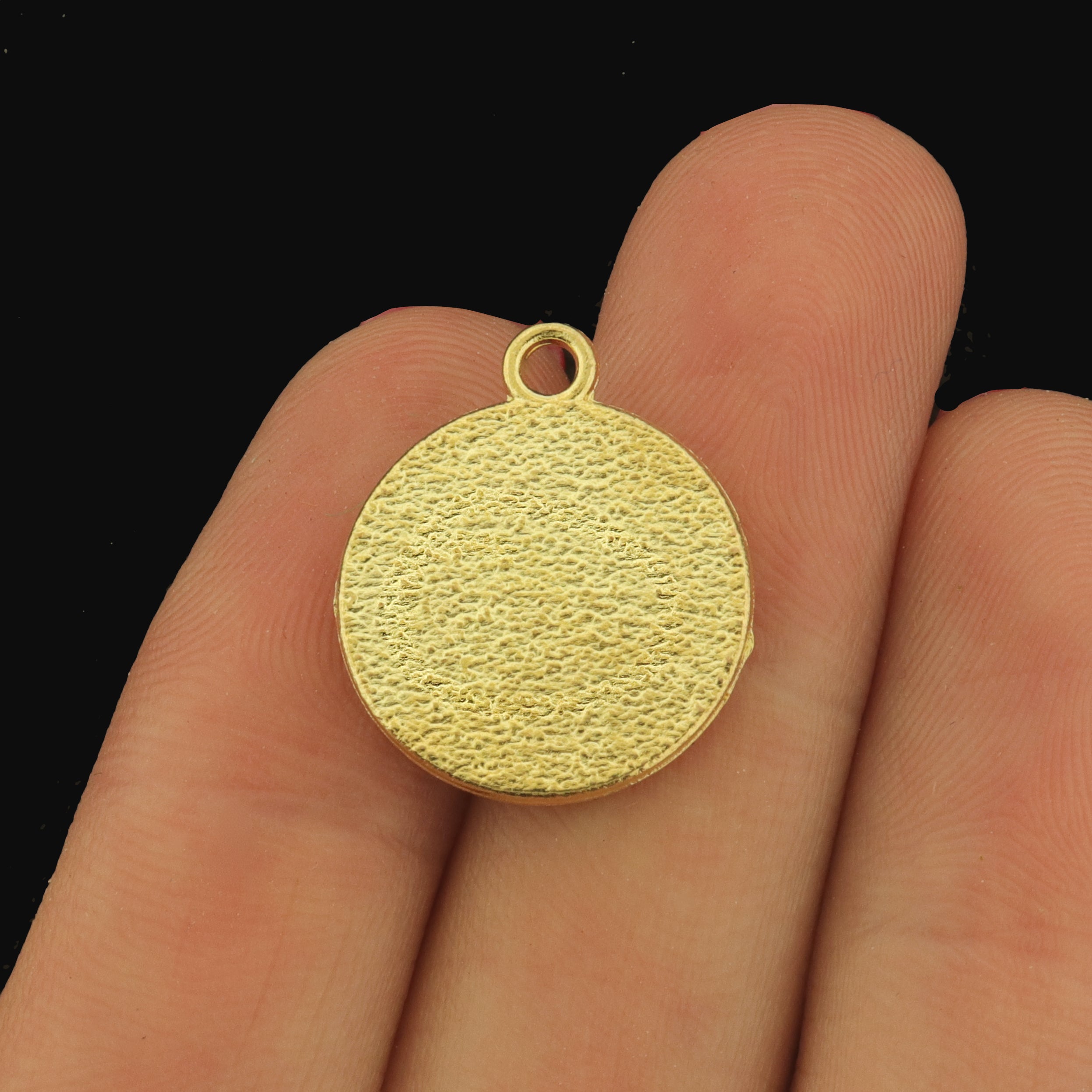 8 Smiley Face Gold Tone Enamel Charms - Choose Your Color