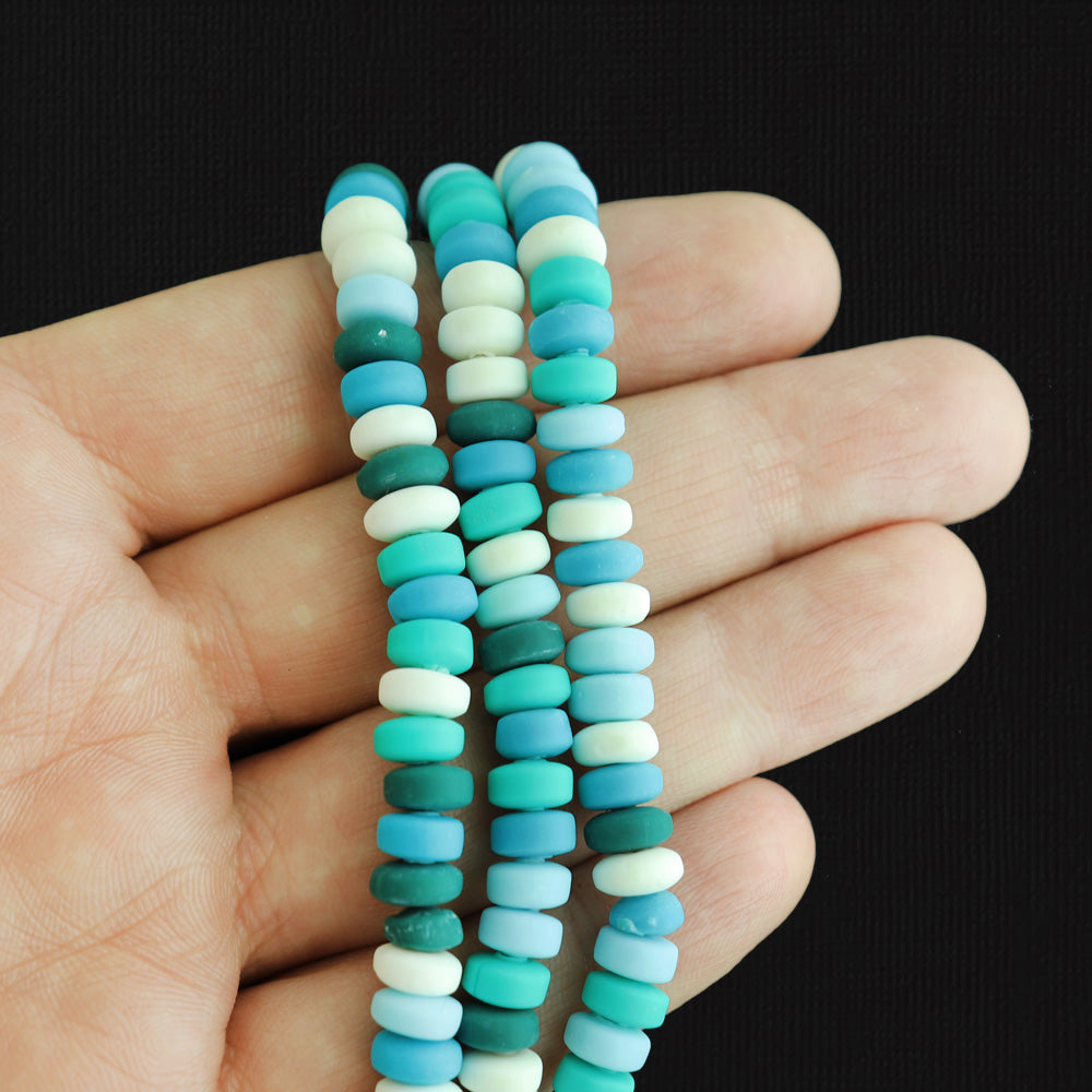 Abacus Polymer Clay Beads - 6mm x 3mm - 1 Strand 110 Beads - Choose Your Color!